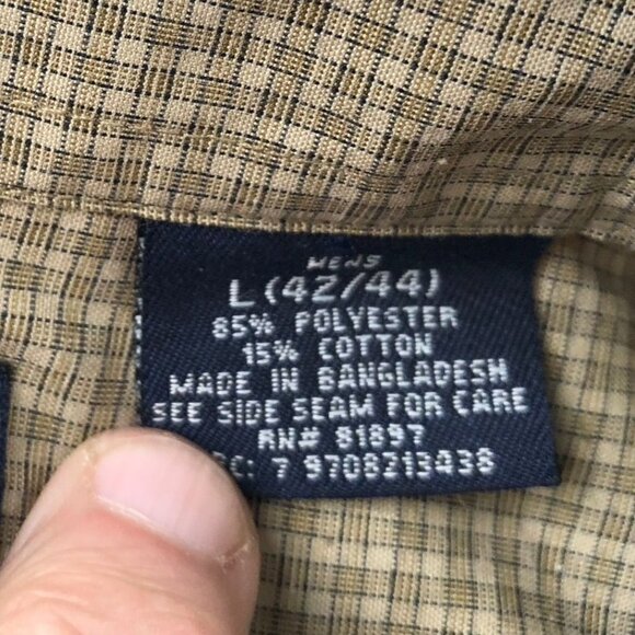 Puritan Men Shirt Large Wrinkle Resistant Long Sleeve Button Down Plaid Classic - Picture 4 of 12